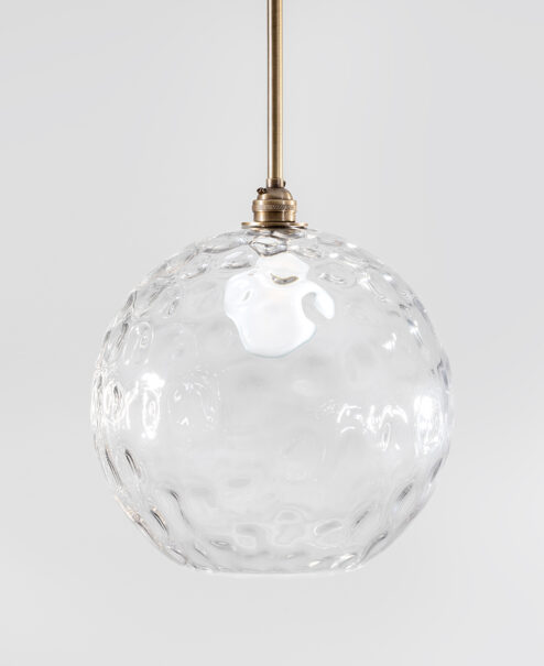 Dimple Glass Pendant Light Fixture