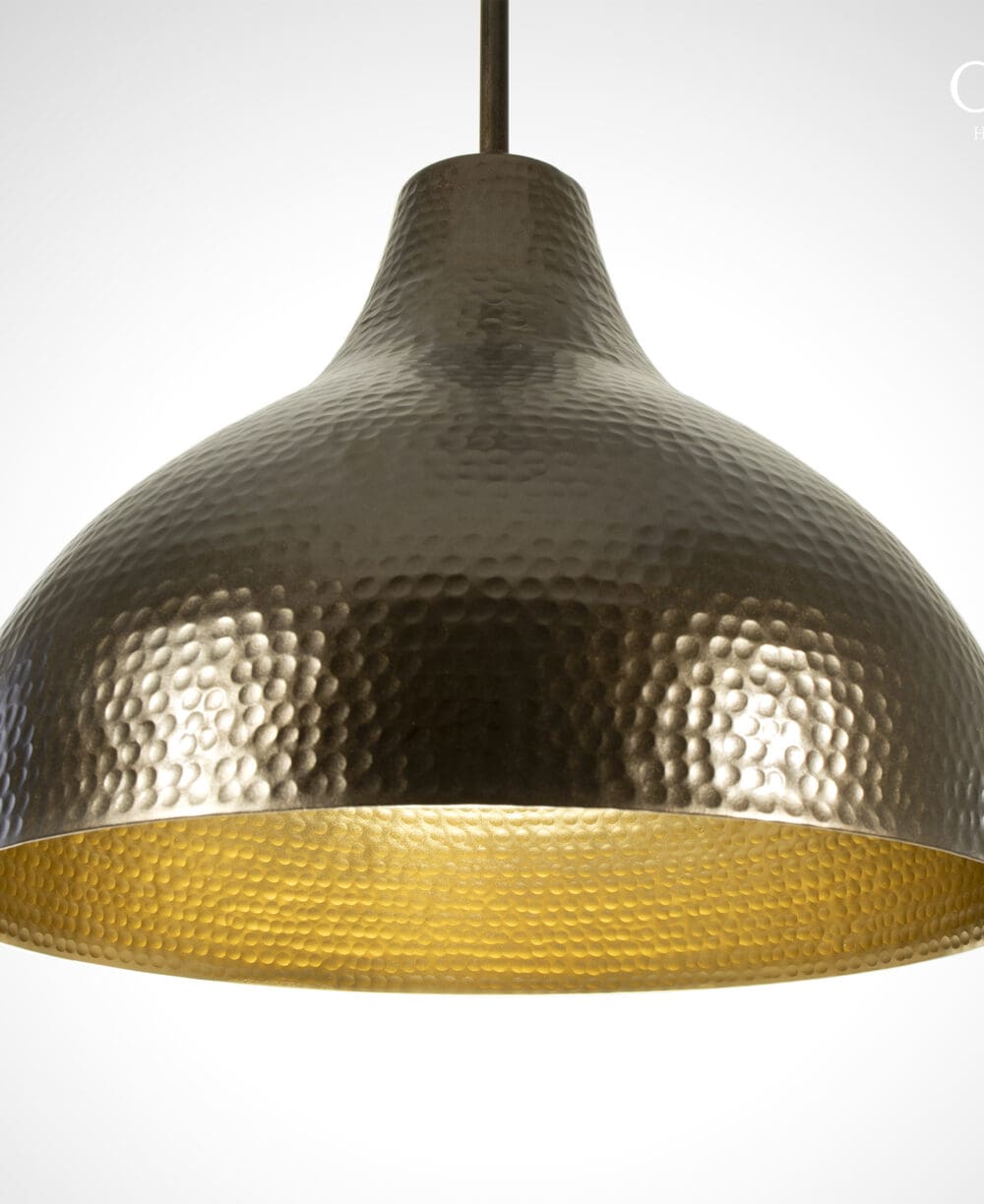 Image showcasing Hammered Pendant Light | Shop | Dan Cordero - Metal Fixture