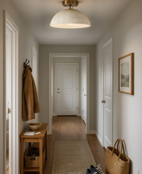 Kyrene Concrete Flush Mount Light