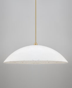 White Concrete Pendant Light