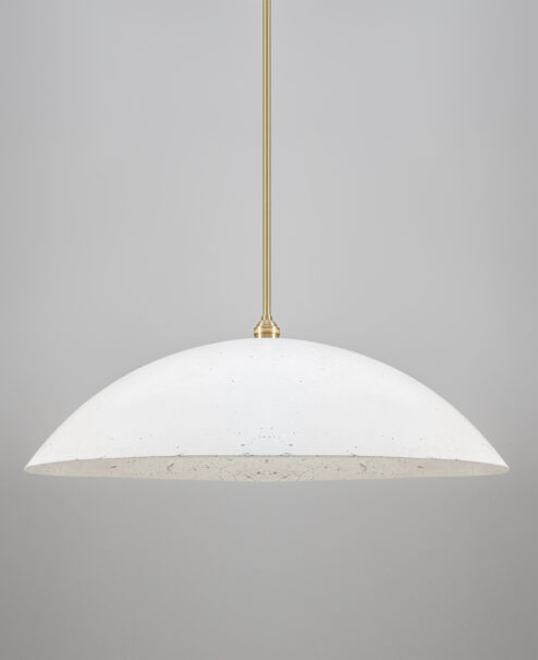White Concrete Pendant Light