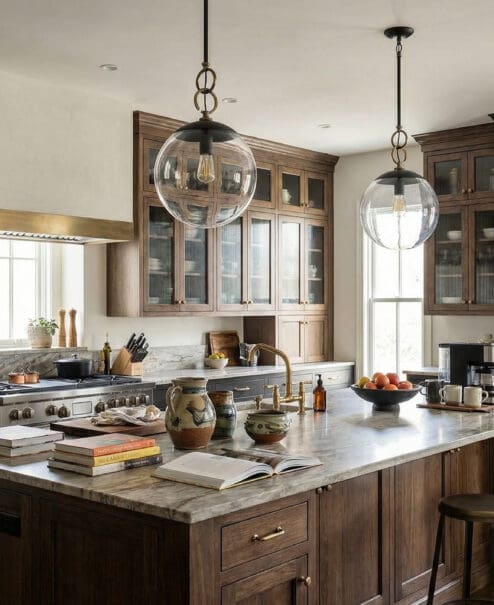 Alternative view of 14" Glass Globe Endura Pendant Light