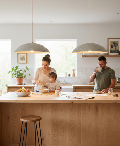 Concrete Pendant Light Fixture