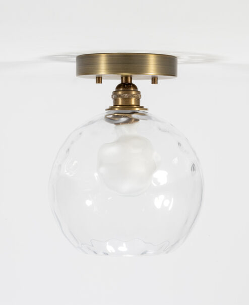Luna Semi-Flush Mount Light Fixture - Dimple