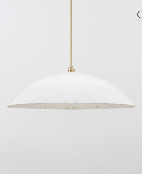 White Concrete Dome Light