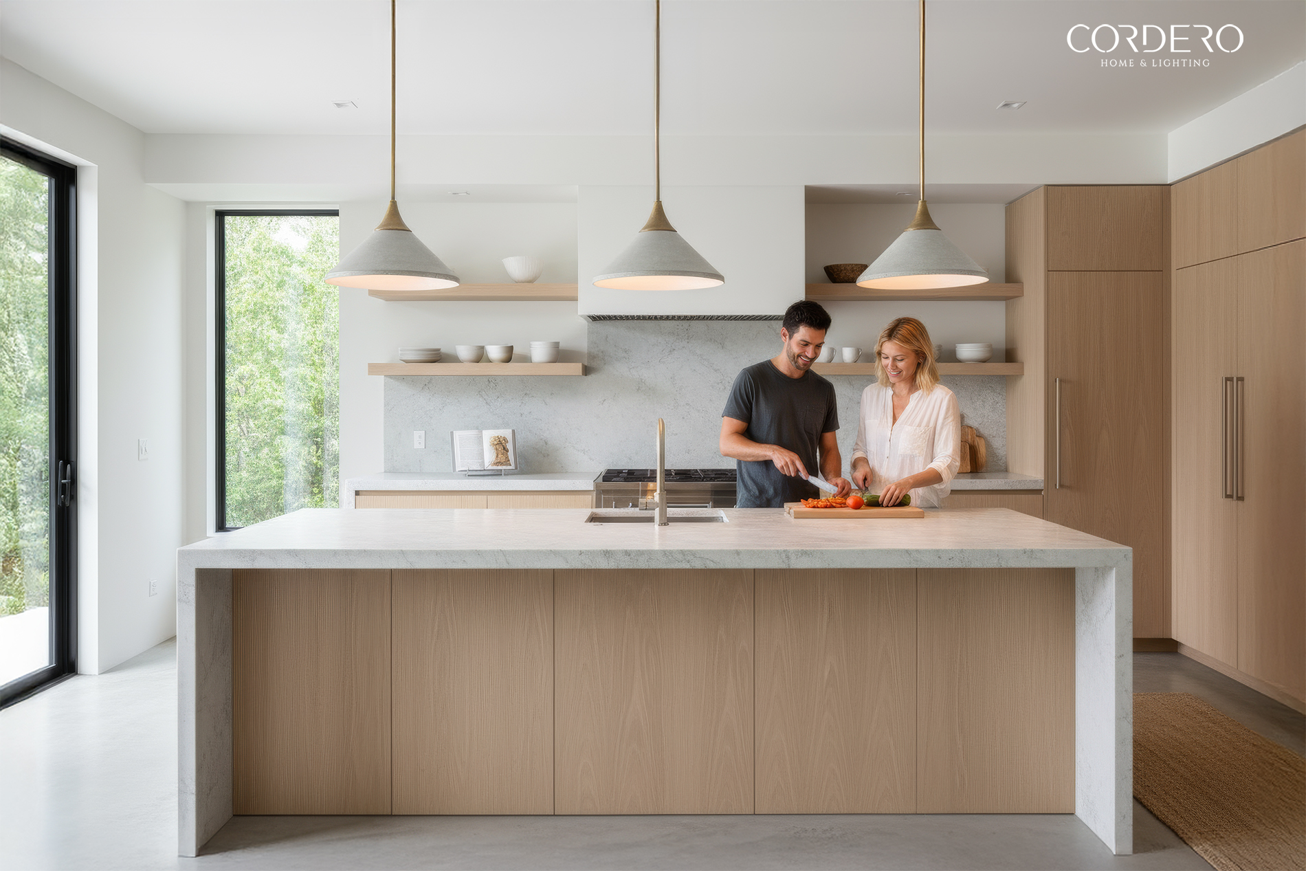 Cone Concrete Pendant Light