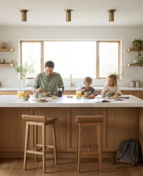 Brass Cylindrical Flush Mount Light