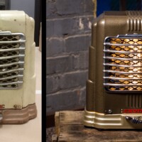 Vintage Heater Lamp - Before & After