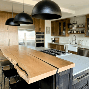 Flat Black Hammered Dome Light Pendant